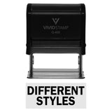 DIFFERENT STYLES Self-Inking Office Rubber Stamp