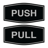 Signs ByLITA Fancy Push Pull Sign Set