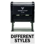 DIFFERENT STYLES Self-Inking Office Rubber Stamp
