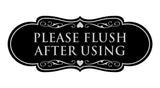 Designer Please Flush After Using Wall or Door Sign