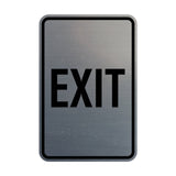 Portrait Round Exit Sign