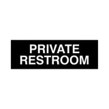 Basic Private Restroom Door / Wall Sign