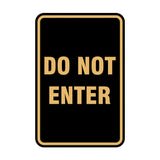 Portrait Round Do Not Enter Sign