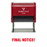 Final Notice! Office Self Inking Rubber Stamp
