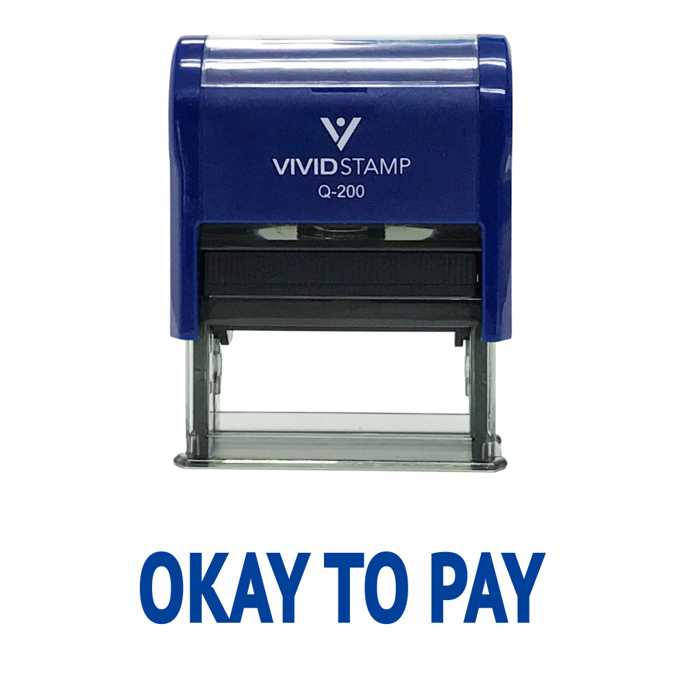Okay To Pay Self Inking Rubber Stamp
