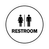 Signs ByLITA Circle All Gender Restroom Sign
