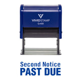 Second Notice Past Due Self Inking Rubber Stamp