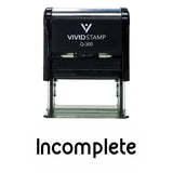 Incomplete Teacher Self Inking Rubber Stamp