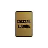 Portrait Round Cocktail Lounge Sign