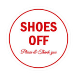 Signs ByLITA Circle Shoes off Please Thank you Sign