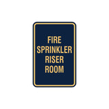 Portrait Round Fire Sprinkler Riser Room Sign