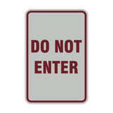 Portrait Round Do Not Enter Sign