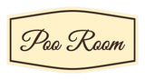 Signs ByLITA Fancy Poo Room Sign