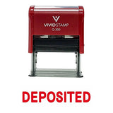 Deposited Self Inking Rubber Stamp