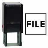 Square FILE Self Inking Rubber Stamp