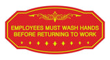 Victorian Employees Must Wash Hands Before Returning To Work Sign