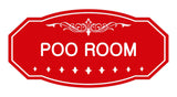 Victorian Poo Room Sign