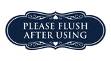 Designer Please Flush After Using Wall or Door Sign
