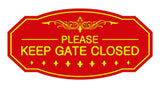 Victorian Please Keep Gate Closed Sign