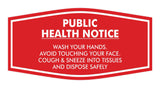 Fancy Public Health Notice Please Wash Your Hands Sign