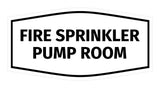 Signs ByLITA Fancy Fire Sprinkler Pump Room Sign with Adhesive Tape, Mounts On Any Surface, Weather Resistant, Indoor/Outdoor Use