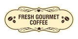 Designer Fresh Gourmet Coffee Wall or Door Sign