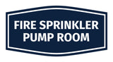 Signs ByLITA Fancy Fire Sprinkler Pump Room Sign with Adhesive Tape, Mounts On Any Surface, Weather Resistant, Indoor/Outdoor Use