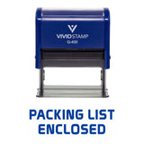 Packing List Enclosed Self Inking Rubber Stamp