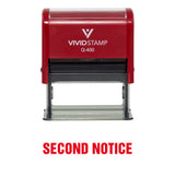 Second Notice Self Inking Rubber Stamp