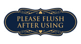 Designer Please Flush After Using Wall or Door Sign