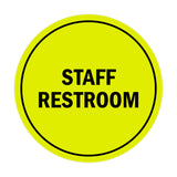 Signs ByLITA Circle Staff Restroom Sign