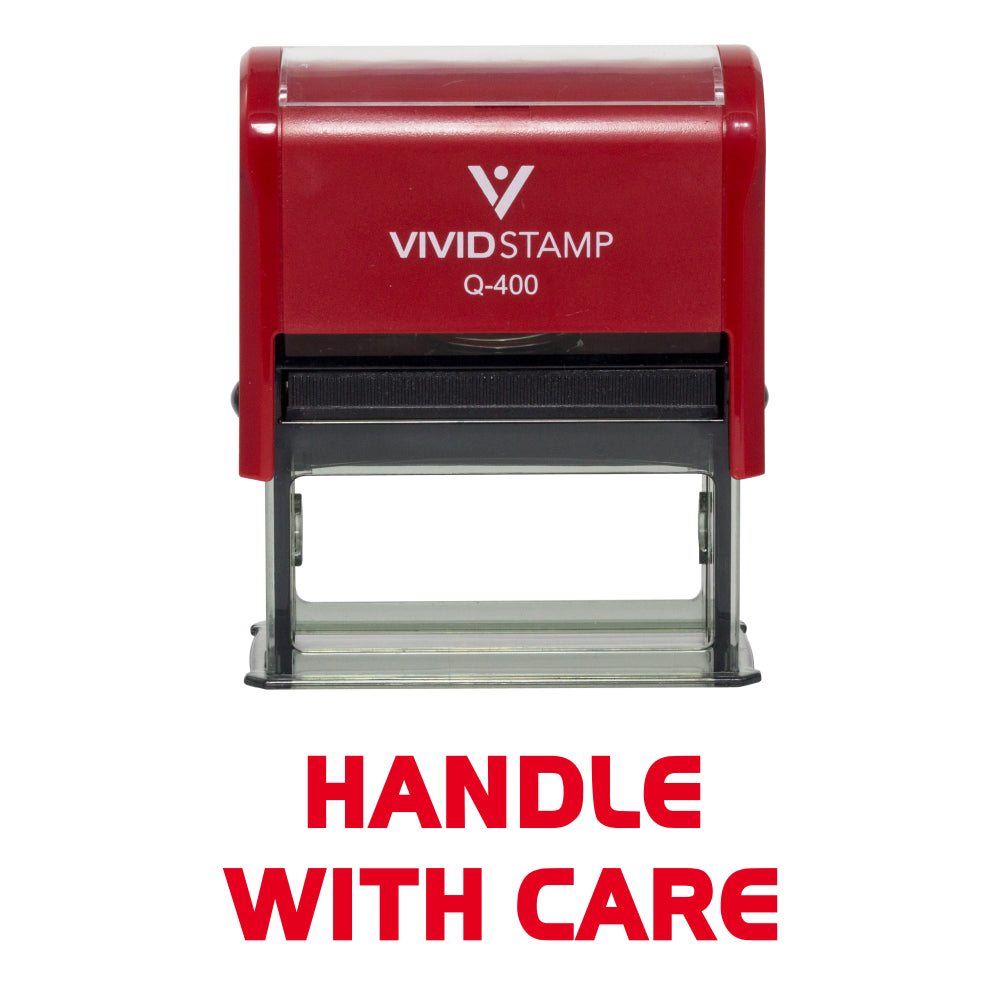 Handle With Care Self Inking Rubber Stamp