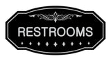 Victorian Restrooms Sign