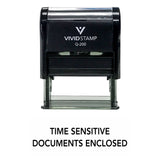 TIME SENSITIVE DOCUMENTS ENCLOSED Self Inking Rubber Stamp