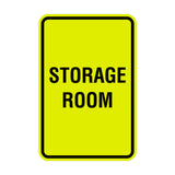 Portrait Round Storage Room Sign