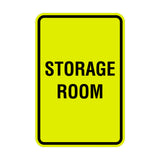 Portrait Round Storage Room Sign
