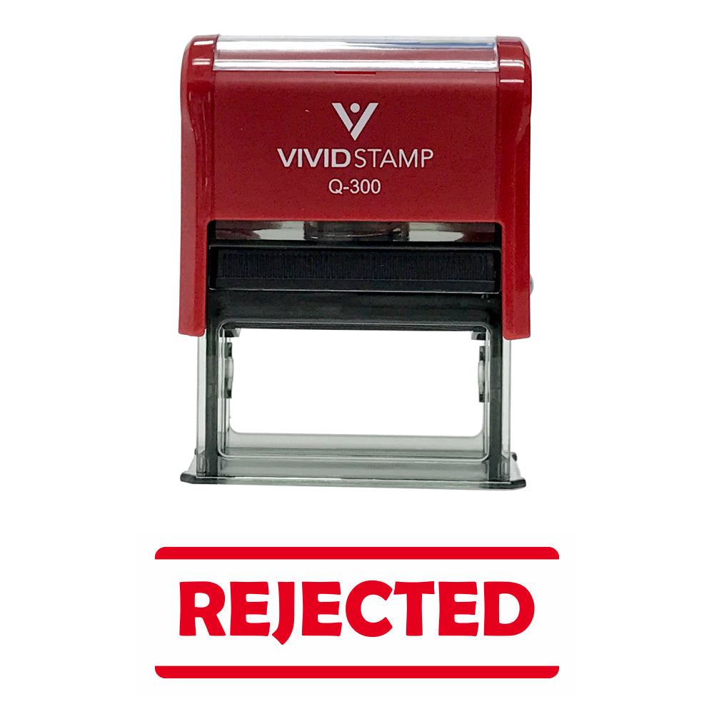 Rejected Self-Inking Office Rubber Stamp