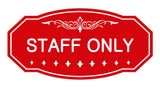 Signs ByLITA Victorian Staff Only Sign