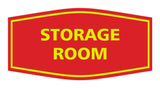 Red / Yellow Signs ByLITA Fancy Storage Room Sign