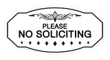 Victorian Please No Soliciting Sign