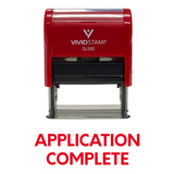 Application Complete Self Inking Rubber Stamp