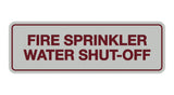 Signs ByLITA Standard Fire Sprinkler Water Shut-Off Sign