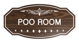 Victorian Poo Room Sign
