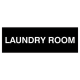 Black Basic Laundry Room Door / Wall Sign
