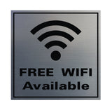 FREE WIFI AVAILABLE Wall / Door Sign