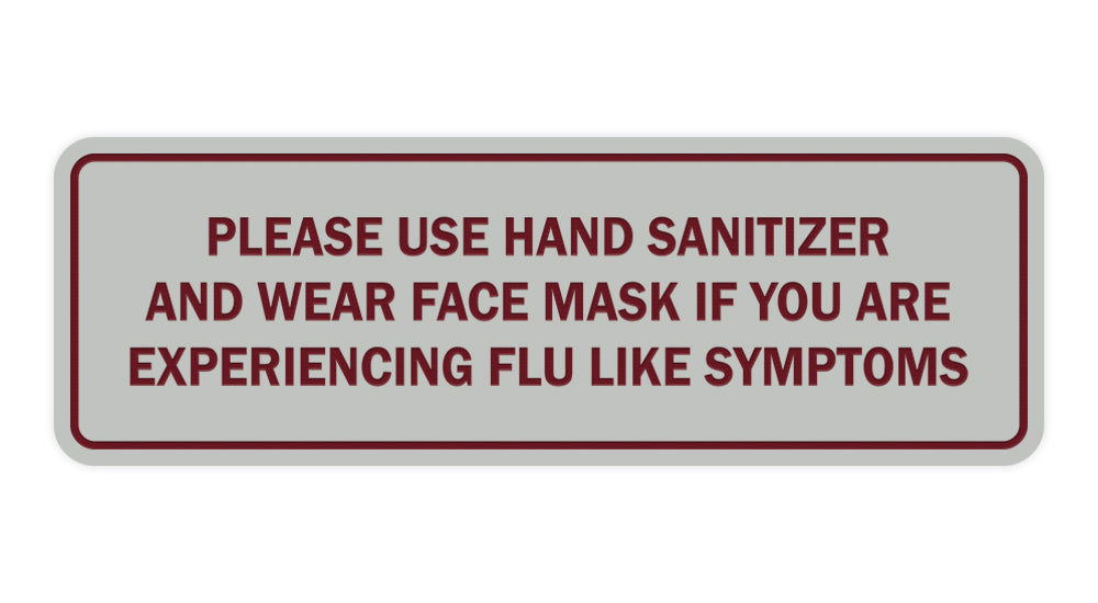 Standard Please Use Hand Sanitizer And Wear Face Mask Sign